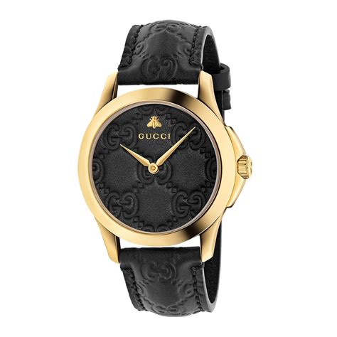 gucci black watches|gucci watch black and gold.